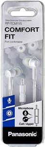 Panasonic RP-TCM115 Canal-Type In-Ear Headphones, White #RP-TCM115-W - Picture 1 of 2