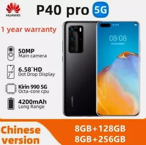 HUAWEI P40 Pro 128GB 256GB 50MP 5G Unlocked Global Android Smartphone New Sealed - Picture 1 of 20
