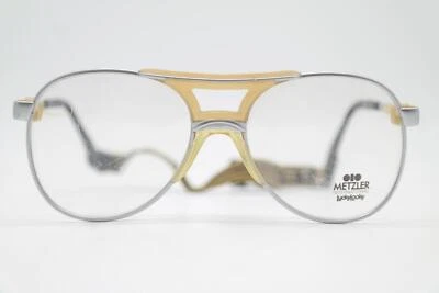 Gafas vintage Metzler 8785 marco ovalado marrón plateado Foto 1 de 4