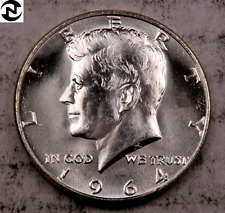 1964 Kennedy Half Dollar ~ Gem BU ~ 90% Silver ~ 1 Coin