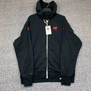 Tampa Bay Buccaneers Dri-Fit Hoodie Men Large Nike NFL Full Zip Long Sleeve New - Picture 1 of 9