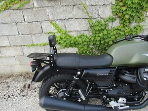 SISSYBAR SISSY BAR Schienale schienalino PORTAPACCHI moto guzzi v7 III stone - Foto 1 di 12
