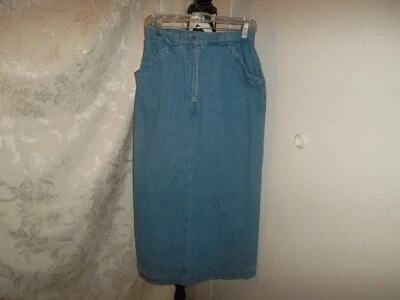 Falda Ruff Hewn talla 8 2 bolsillos botón abertura trasera Foto 1 de 4