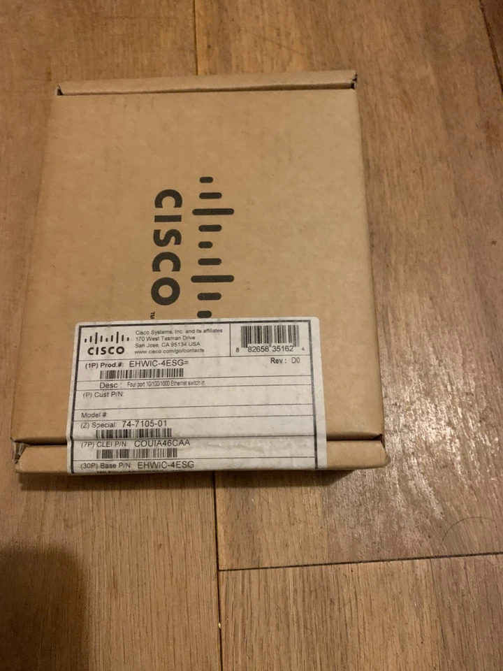 Cisco EHWIC-4ESG Cisco 4-Port Enhanced Gigabit Interface Card Cisco EHWIC-4ESG=  - Image 1 of 1