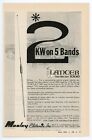 CQ Ham Radio Magazine Ad 2 KW on 5 Bands LANCER Mobile Antenna 1000 (5/66)