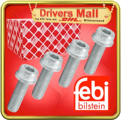 4x FEBI 185993 Schraube Bremssattel hinten VW Golf 4 AUDI A3 8L SKODA N90740302 - Bild 1 von 3