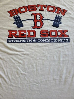 Boston Red Sox Blanco Adidas Fuerza Y Acondicionamiento XL Camiseta 22 X 27 Nueva  Foto 1 de 4