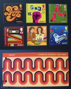 Trikot Briefmarken: ""Popular Culture 1970er"" Präsentationspaket neuwertig 6 Preis-Leistungs-Set 2019 - Bild 1 von 6
