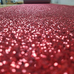 Deep Red Sequin Glitter Table Runner Christmas Extra Sparkly - Picture 1 of 3