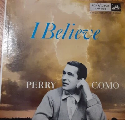 Perry Como LP I Believe 1956 RCA Victor DG orig LPM-1172 VG - Image 1 of 4