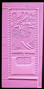 Lewis Bros. Boleto de circo de fibra vintage de circo chica flong sobre elefante - Imagen 1 de 2