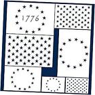 3 Sizes 50 Star Stencil, Plastic Star Stencil Template For Flag Diy Drawing
