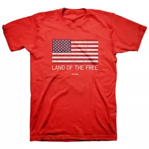 Land Of The Free American Flag T-Shirt Red Size XL - Picture 1 of 2