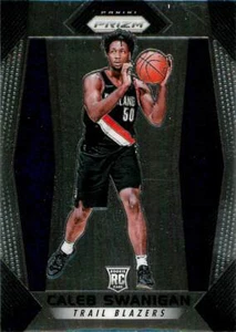 CALEB SWANIGAN 2017-18 Prizm ROOKIE RC #145 Trailblazers - Foto 1 di 2