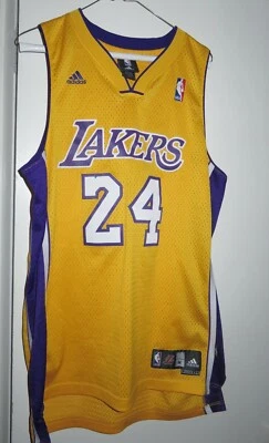 Camiseta Kobe Bryant Los Angeles Lakers #24 Cosida Original Adidas Jersey M 40 Foto 1 de 4
