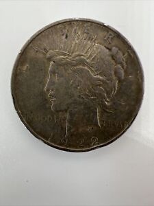 1922-P $1 Liberty Peace Dollar 90% Silver 22lsco0526