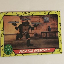 Teenage Mutant Ninja Turtles Trading Card #9 Pizza For Breakfast