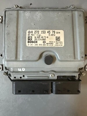 Computadora motor ECM ECU MERCEDES-BENZ 2006-2007 C280 SLK280 ME9.7 2721534579 Foto 1 de 3