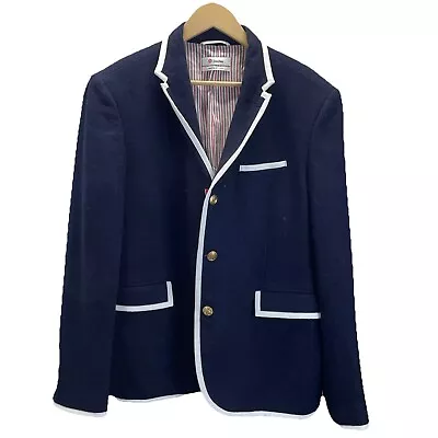 Thom Browne Neiman Marcus womens Blazer Jacket Navy nautical Size L - Image 1 of 4