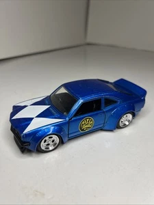 Jada Mighty Morphin Power Rangers blue 1974 Mazda Rx-3 scale 1/32 pull back - Picture 1 of 8
