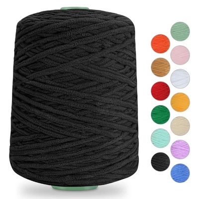 Grueso hilo de chenilla 500 g para ganchillo tejer bebé manta amigurumi sombrero bufanda Foto 1 de 4