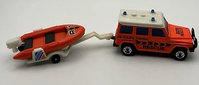 1992 Matchbox Rescue Mercedes-Benz 280 GE и прицеп - отдельные автомобили - Изображение 1 из 4