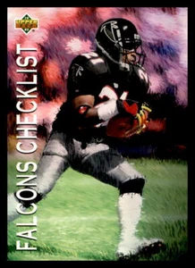 1993 Upper Deck #76 Falcons Checklist - Picture 1 of 2