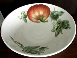 CERAMICA CUORE MADE IN ITALY Large PUMPKIN SERVING BOWL 12 1/4" - Picture 1 of 8