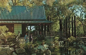Descanso Gardens La Canada Japanese Tea Garden CA Vintage Postcard California - Picture 1 of 2