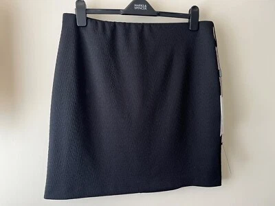 Roman Skirt Size 16 New Black Stretch Textured Pencil Formal Occasion - Image 1 of 4