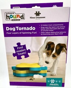 Dog Tornado Spinning Treat Toy Outward Hound Skill Level 2 Hide Puzzle Lock Bone - Picture 1 of 3