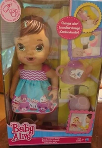 New Hispanic Baby Alive Teacup Surprise Drinks - Wets Brunette Tea Party 2014 - Picture 1 of 11