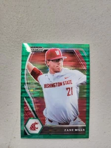 2021 Panini Prizm Draft Picks ZANE MILLS Green Pulsar #PDP120 NM Free Shipping - Picture 1 of 2