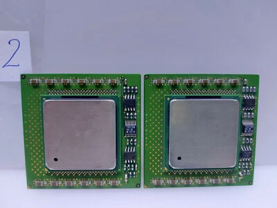 Matching Pair Intel Xeon SL5Z8 CPU Processor 603-pin mPGA 1.8GHZ 512 400MHZ FSB - Image 1 of 4