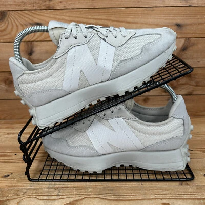New Balance 327 Trainers Womens Size UK 5 Sea Salt Beige Leather Mesh Low Shoes - Image 1 of 4