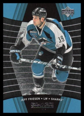 1999-00 Upper Deck Black Diamond #76 Jeff Friesen  San Jose Sharks - Image 1 of 2