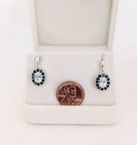 Aquamarine Sapphire And Diamond 14K 5.1 Grams Retail $1499 Make Me An Offer! - Picture 1 of 5