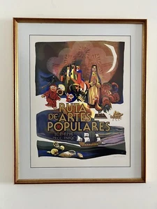 Ruta De Artes Populares David Goitia 1992 Signed Serigraph Framed Puerto Rico - Picture 1 of 8