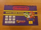 Merlin NINTENDO 1992 box 100 packs Sticker Booster Box New Super Mario Zelda VGC