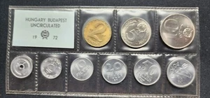 1972 Hungary  Ungarn Magyar Coin Mint Set KMS - Picture 1 of 9