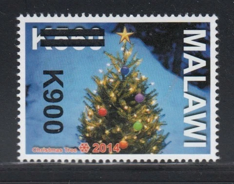 MALAWI Christmas Tree Surcharge MNH set Cover