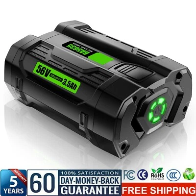 FOR E.G.O For EGO 56V 3.5Ah Lithium Ion Battery Pack BA1120 BA2800 BA4200 BA1400 Power+