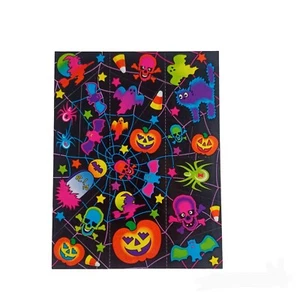 Vintage Lisa Frank Sticker Sheet S129 -Halloween -Pumpkins -HTF Rare 80s Unused - Picture 1 of 11