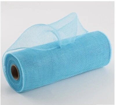 Poly Deco Mesh: Turquoise 10" x 10 Yards - Image 1 of 2