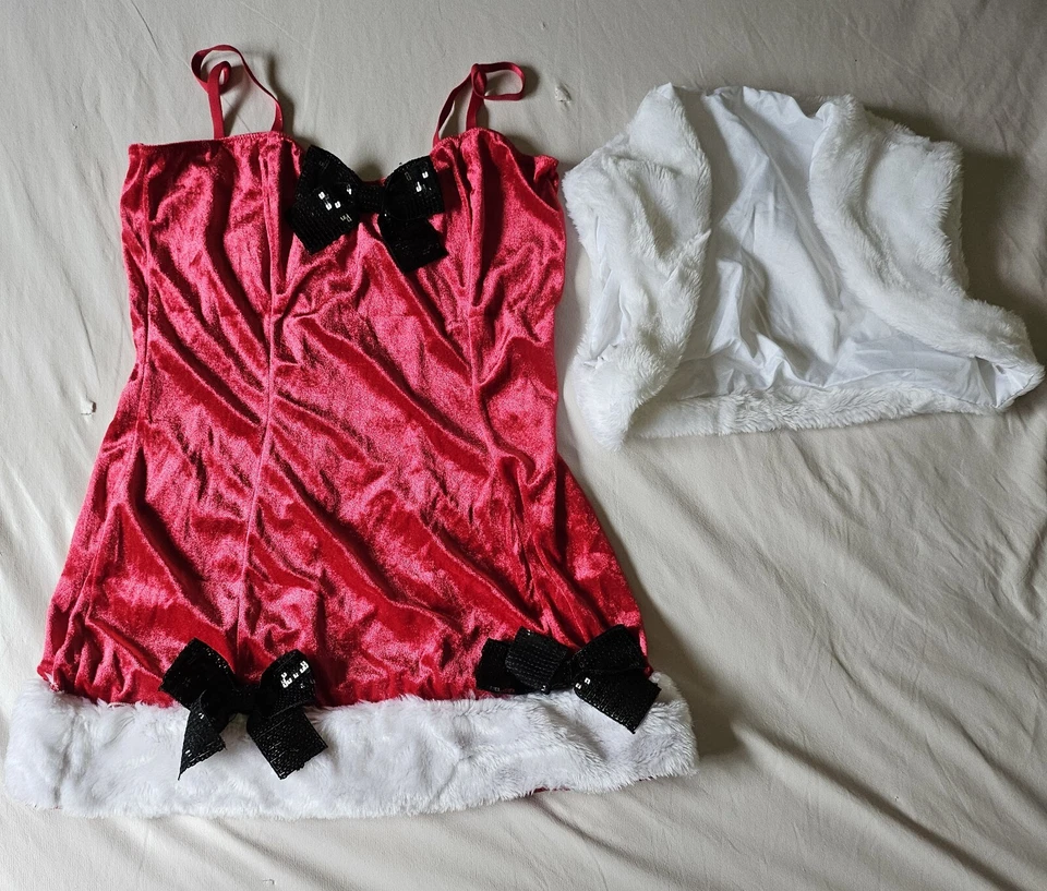 Sexy Vestido de Terciopelo de Papá Noel Halloween - Pequeño Foto 1 de 1