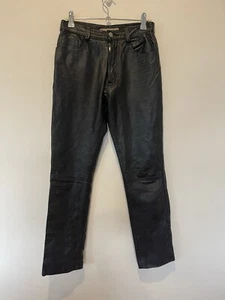 Atelier Australia GENUINE Leather Pants Women’s Size 8 Straight Leg Vintage EUC - Bild 1 von 7