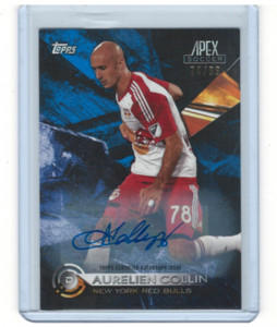 2016 Topps Apex MLS Autographs Blue #65 Aurelien Collin Auto /99 - NM-MT