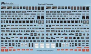 1/48 WWII Allied Cockpit Placards & Dataplates (Decal) - Picture 1 of 1
