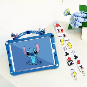 For Apple iPad 56 Stitch Portable Silica Gel Soft Add Lanyard Bracket TabletCase - Picture 1 of 18