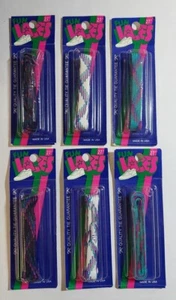 Menge 6 Vintage "Fun Laces" Schnürsenkel 27" Mix Mehrfarbig - Made In USA - Bild 1 von 6